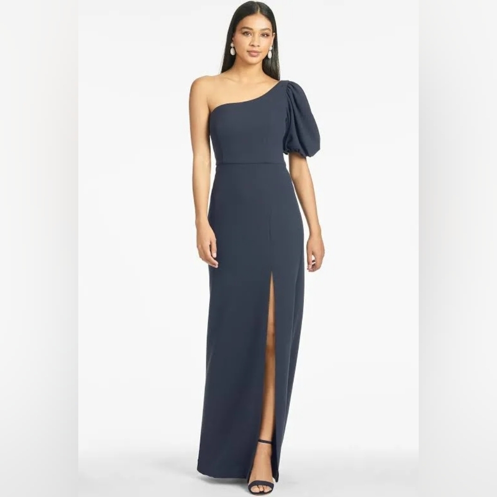 Sachin + Babi Navy One-Shoulder Dress
